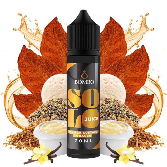 Bombo Solo Juice Vanilla Custard Tobacco Flavor Shot 20ml/60ml